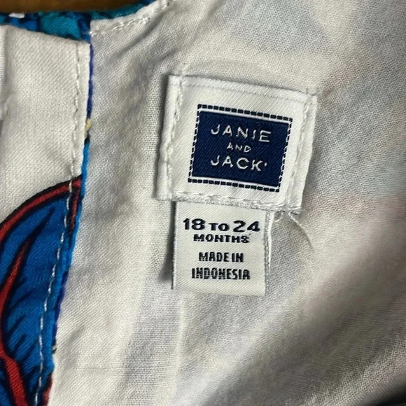 Janie and Jack Floral Top Long Flutter Sleeve, 18-24m - Picture 3 of 4